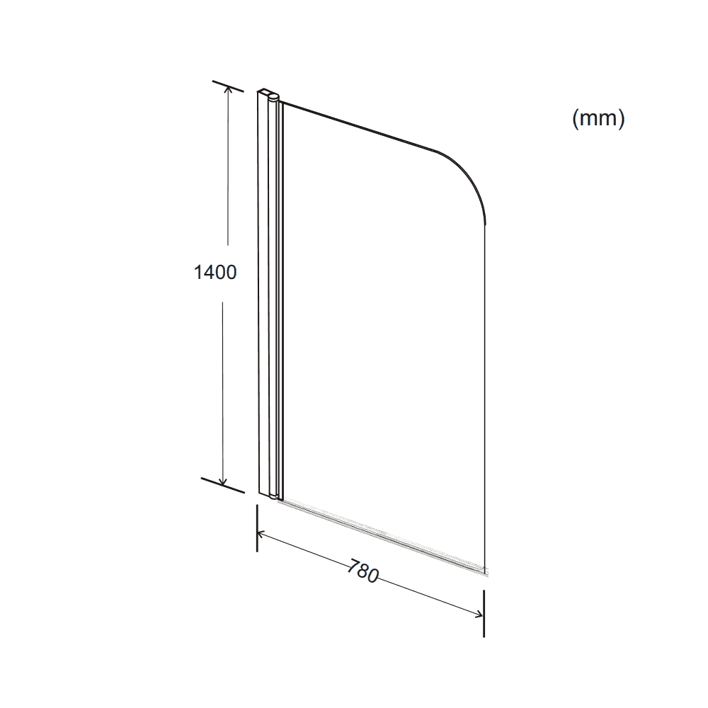 Pantalla Recta Koncept 6mm