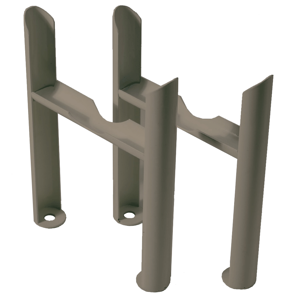 Pies insertables de 3 columnas (par) Metal en bruto