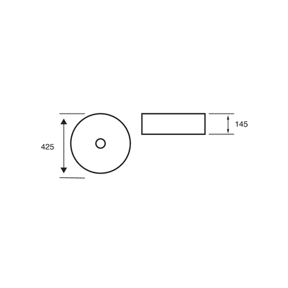 Lois Round 425mm Counter Top Basin