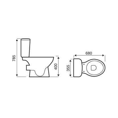 Milton WC-to-Go (with Soft Close Seat)