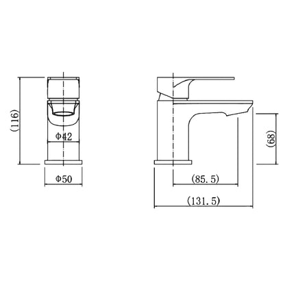 Mirage Mini Mono Basin Mixer