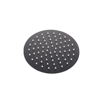 Nero Round Shower Head 200mm