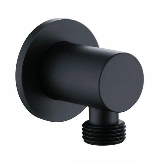 Nero Round Outlet Elbow Matt Black