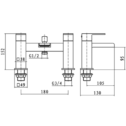 Phase Bath Shower Mixer