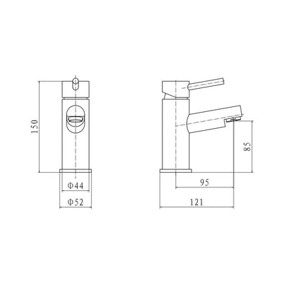 Plan Mono Basin Mixer