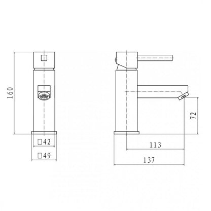 Pure Mono Basin Mixer