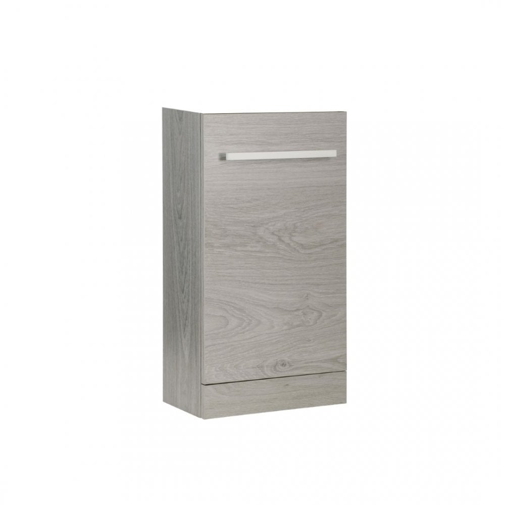 Purity Floor Standing Cloakroom Unit Silver Oak