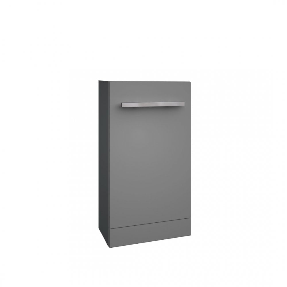 Purity Floor Standing Cloakroom Unit Storm Grey Gloss