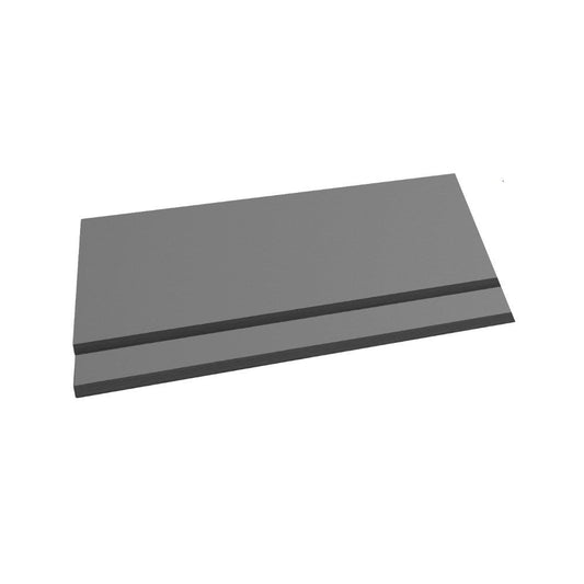 Purity 700mm 2 Piece End Panel Storm Grey Gloss