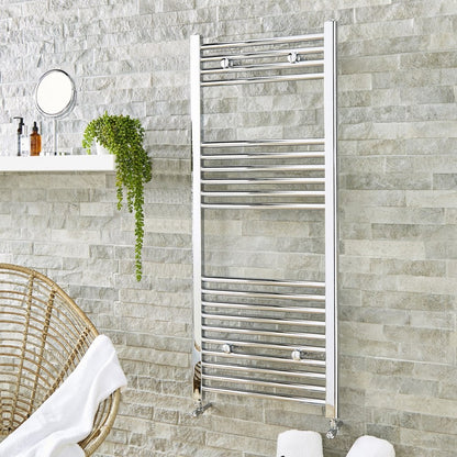 Straight Towel Rail 600mm x 1000mm Chrome