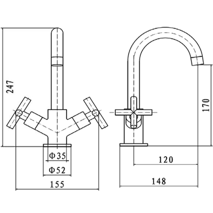 Times Mono Basin Mixer