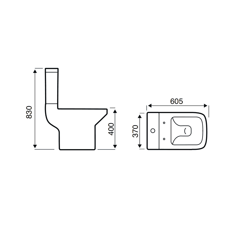 Trim Close Coupled Pan