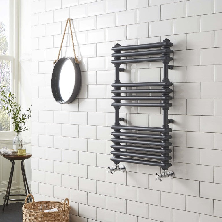 Kolumn Dual Column 832 x 500 Towel Radiator Anthracite