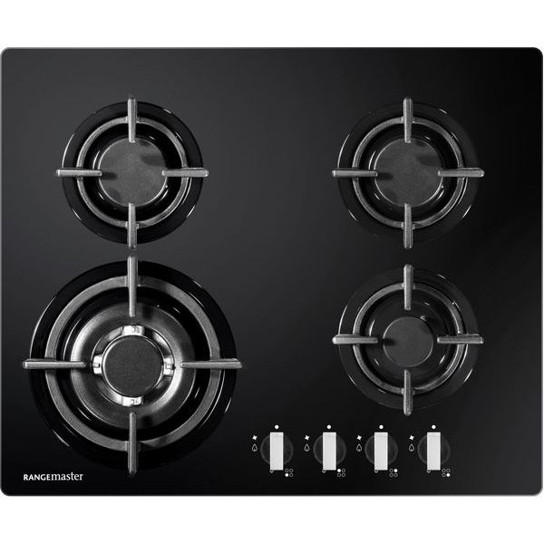 Rangemaster 60cm 4 Burner Gas on Glass Hob