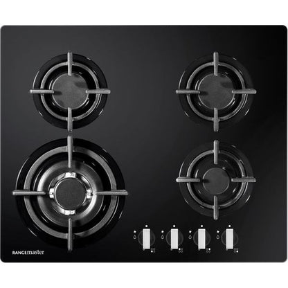 Rangemaster 60cm 4 Burner Gas on Glass Hob