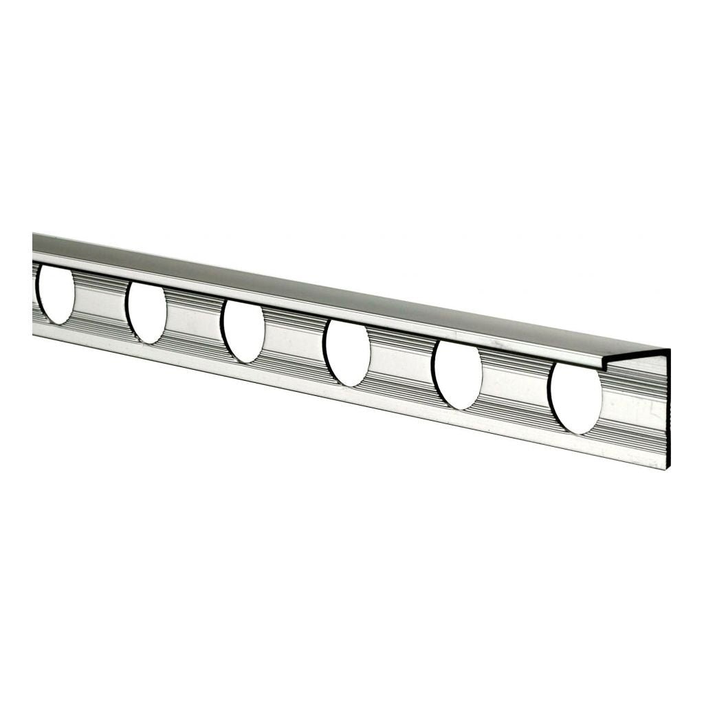 Tile Rite L Shape Tile Trim 2.4m x 12mm Chrome