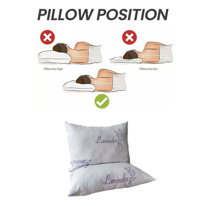 Lavender Infused Unique Hotel Pillow Hypoallergenic Microfibre Luxury Premium Fibre Filling for Superior Comfort and Support by OLIVIA ROCCO