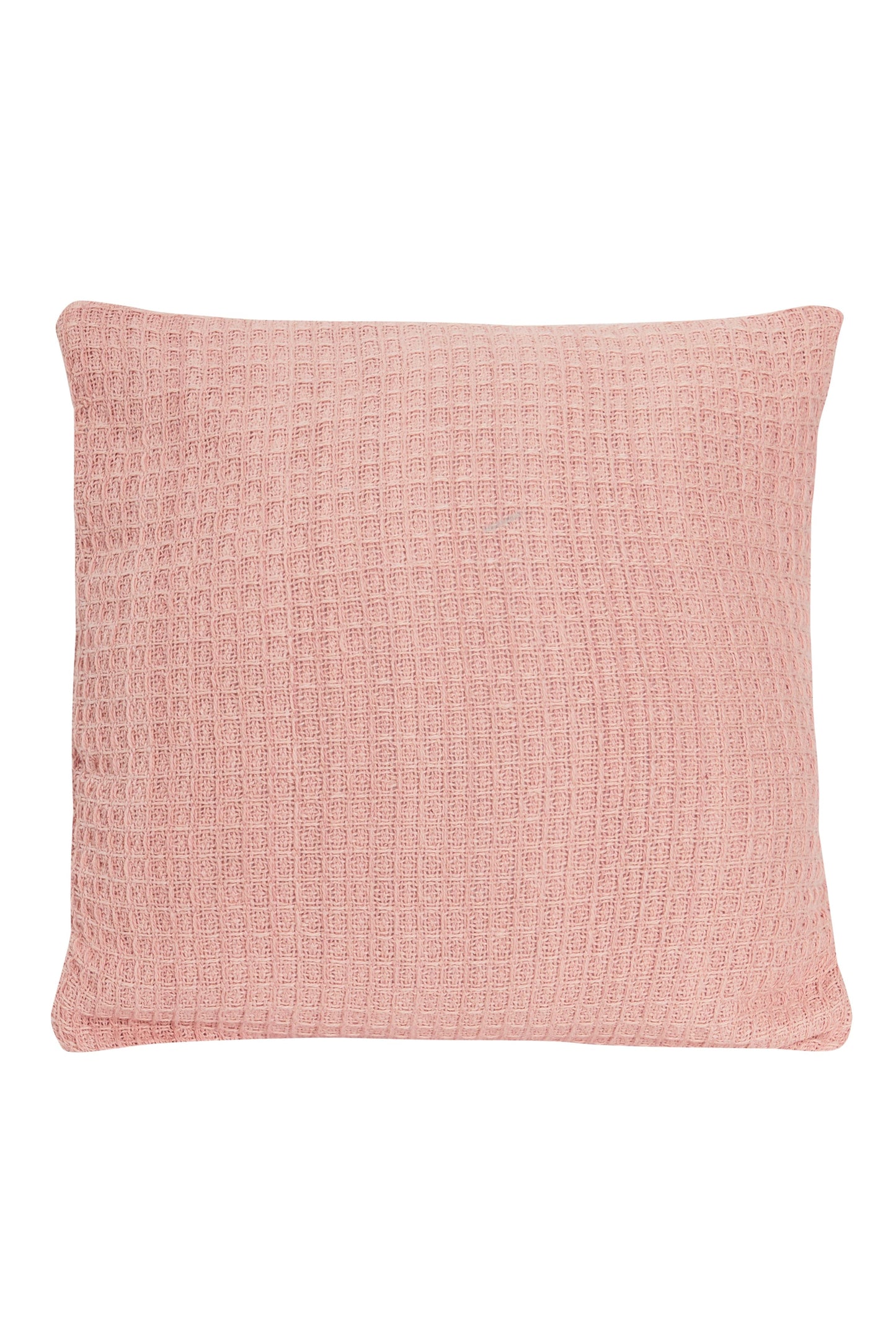 Lisbon Pure Indian Cotton Handwoven Honeycomb Vibrant Cushion Covers for Indoor Outdoor Use in Grey Ochre Navy Teal Silver Pink 17x17 and 24x24 Inches by OLIVIA ROCCO