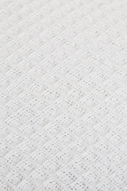 Lisbon Pure Indian Cotton Handwoven Honeycomb Vibrant Cushion Covers for Indoor Outdoor Use in Grey Ochre Navy Teal Silver Pink 17x17 and 24x24 Inches by OLIVIA ROCCO