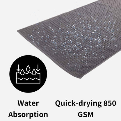 Pack of 3 Luxe Ultra-Soft Deep Cotton Pile Bathmats Handcrafted Eco-Friendly Absorbent Quick-Drying Premium Cotton Rug for Bathroom Decor by OLIVIA ROCCO