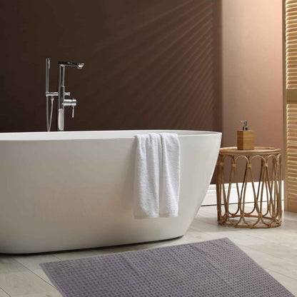 Pack of 3 Luxe Ultra-Soft Deep Cotton Pile Bathmats Handcrafted Eco-Friendly Absorbent Quick-Drying Premium Cotton Rug for Bathroom Decor by OLIVIA ROCCO