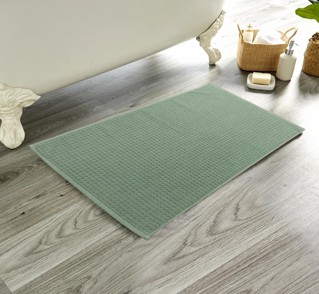 Luxe Ultra-Soft Deep Cotton Pile Bathmats Handcrafted Eco-Friendly Absorbent Quick-Drying Premium Cotton Rug for Bathroom Decor by OLIVIA ROCCO