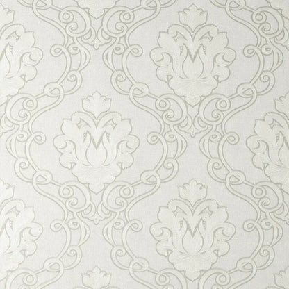 Fine Decor Vymura Florentine Damask White Wallpaper (M95657)