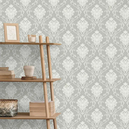 Fine Decor Vymura Florentine Damask Wallpaper