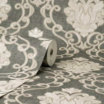 Fine Decor Vymura Florentine Damask Wallpaper