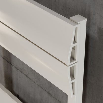 Abbotsford 1000 x 500mm White Aluminium Heated Towel Rail