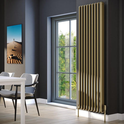 Calgary Vertical Radiator Bronze 1800mm X 280mm