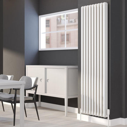 Calgary Vertical Radiator White 1800mm X 520mm