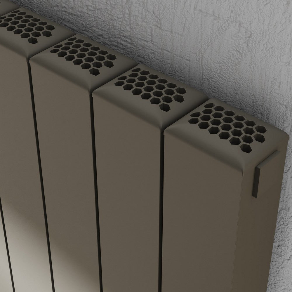 Edmonton 575mm x 636mm  Grey Horizontal Radiator