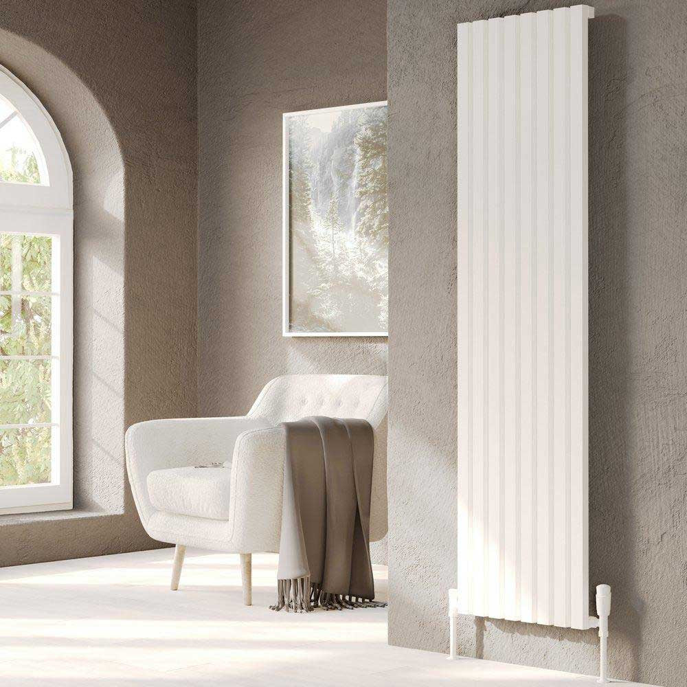 Hamilton 1775 x 522mm White Vertical Double Panel Radiator