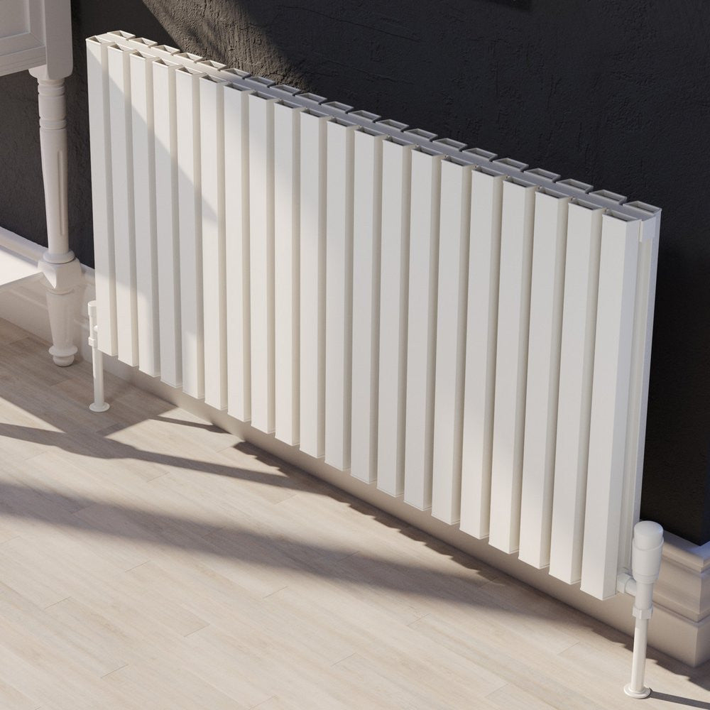 Hamilton 575 x 1171mm White Horizontal Double Panel Radiator