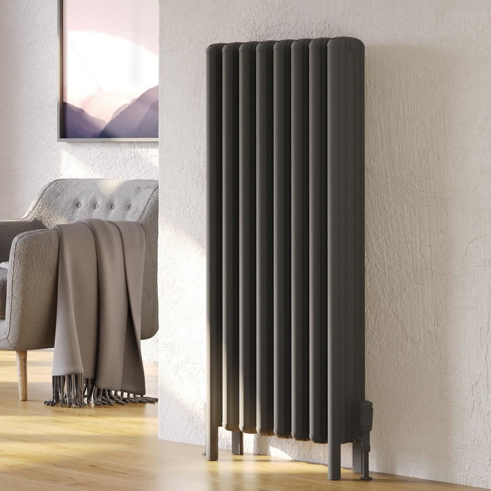 Niagara Grande 1290 x 505mm Grey Vertical Radiator