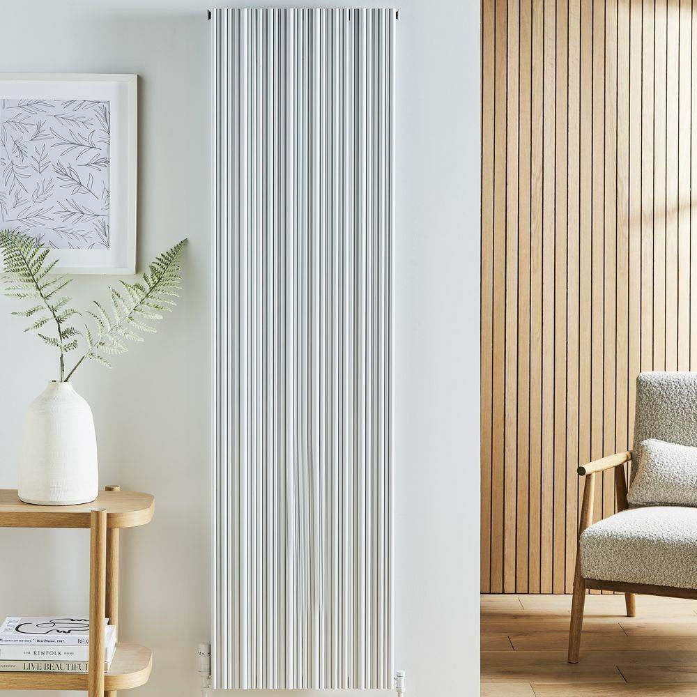 Quebec 1775 x 479mm White Vertical Double Panel Radiator