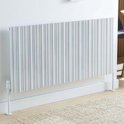 Quebec 575 x 959mm White Horizontal Single Panel Radiator