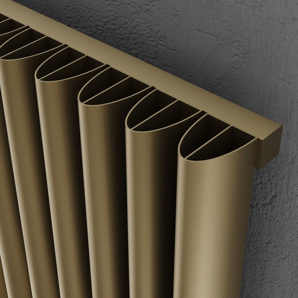 Toronto 1775 x 490mm Bronze Vertical Aluminium Radiator