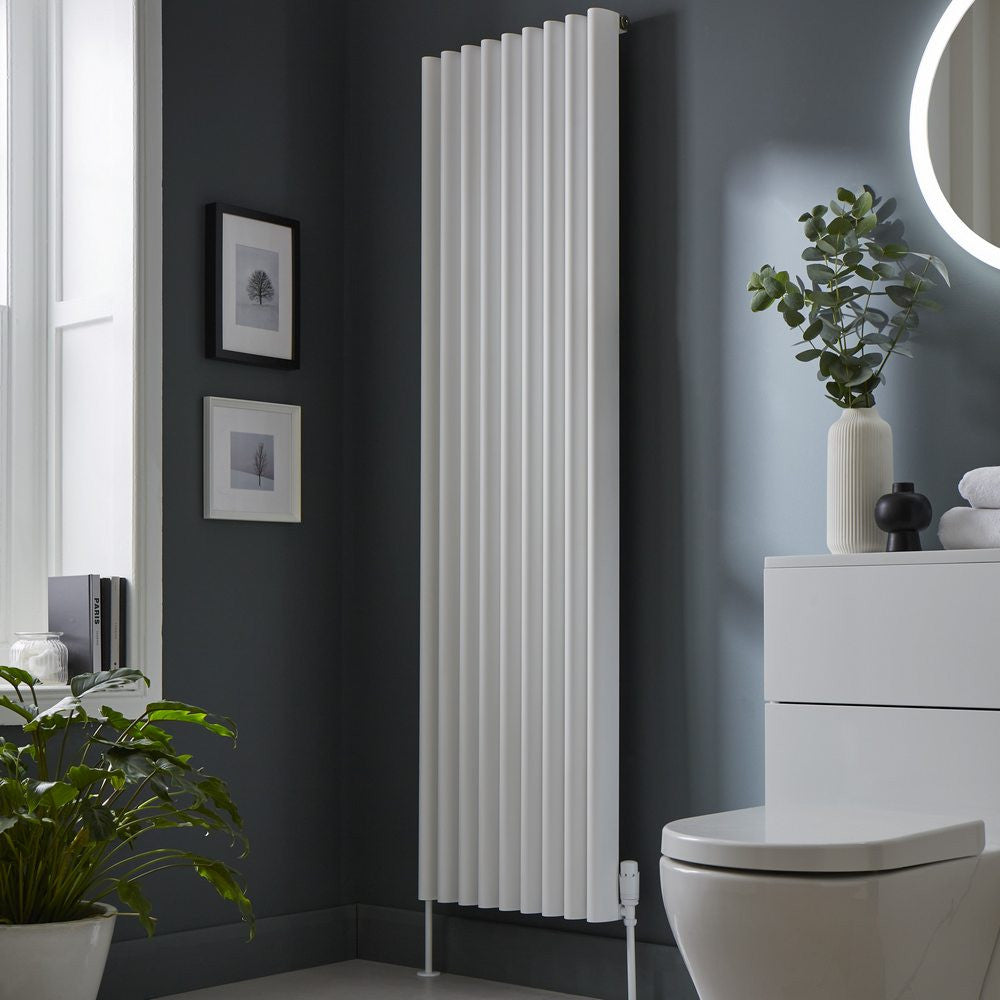 Toronto 1775 x 600mm White Vertical Aluminium Radiator