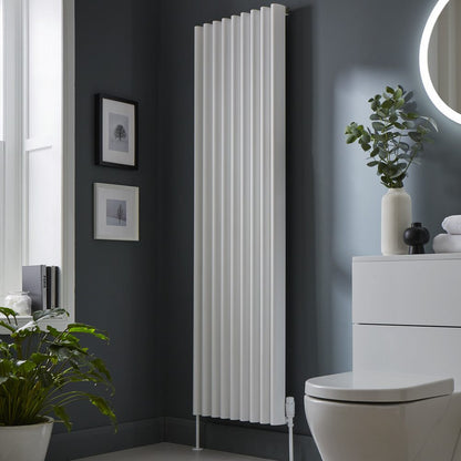 Toronto 1775 x 490mm White Vertical Aluminium Radiator