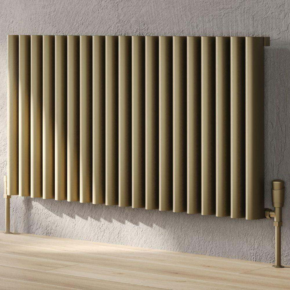 Toronto 575 x 1425mm Bronze Horizontal Aluminium Radiator