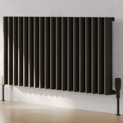 Toronto 575 x 1205mm Grey Horizontal Aluminium Radiator