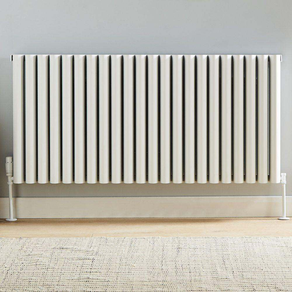 Toronto 575 x 600mm White Horizontal Aluminium Radiator