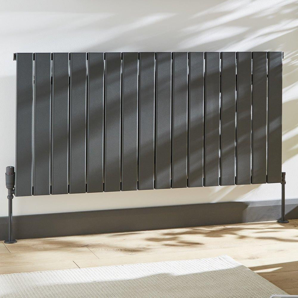 Victoria 575 x 810mm Grey Single Panel Horizontal Radiator