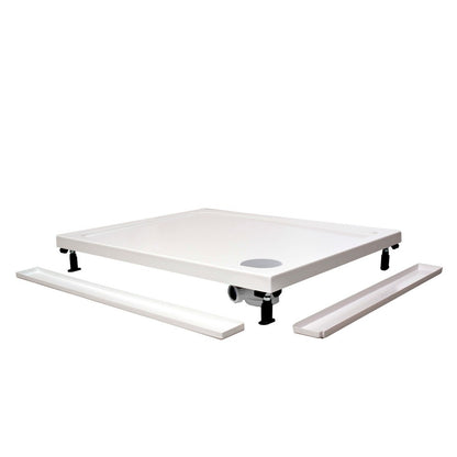 Bandeja rectangular de perfil bajo K-Vit de 1000 x 900 mm