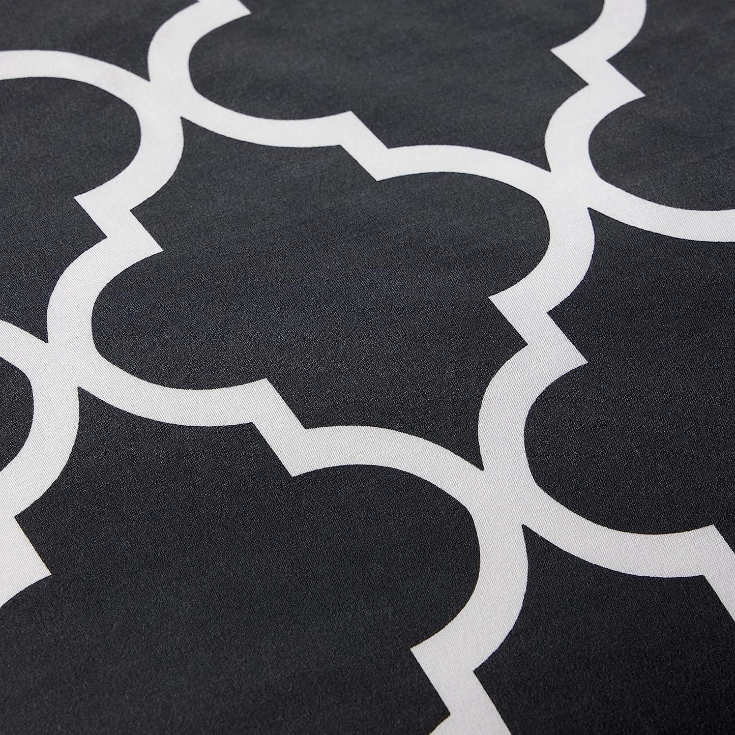 Marrakesh Grey Printed Duvet Cover Set Luxurious Easy Care Polyester Blend Bedding with Pillowcases for Master Bedroom Guest Rooms Dorms Durable and Comfortable by OLIVIA ROCCO