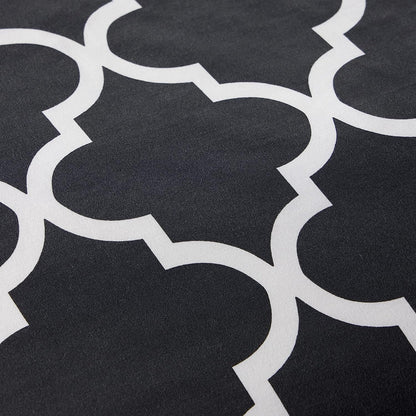 Marrakesh Grey Printed Duvet Cover Set Luxurious Easy Care Polyester Blend Bedding with Pillowcases for Master Bedroom Guest Rooms Dorms Durable and Comfortable by OLIVIA ROCCO