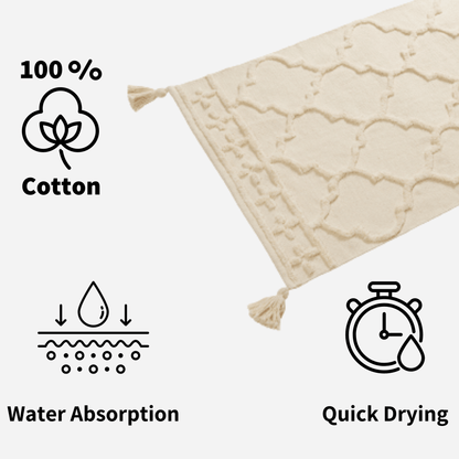 Marrakesh Hand Woven Cotton Rug Eco-Friendly Durable Carpet for Living Room Bedroom Kitchen and Entryway Luxury Tufted Home Decor in Multiple Sizes by OLIVIA ROCCO