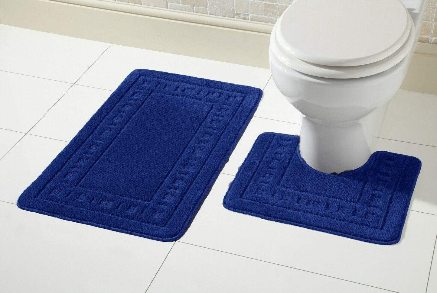 Miami Bath Mat Set Luxurious Ultra-Absorbent Non-Slip Bathroom Rugs with Multiple Color Options Perfect for Home Hotel or Guesthouse by OLIVIA ROCCO